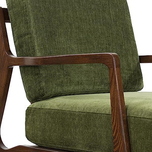 POLY & BARK Verity Lounge Chair, Distressed Green Velvet - paid link