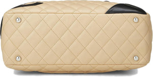 Pre-Loved Chanel Beige Calfskin Cambon Ligne Bowler, Beige - paid link