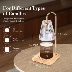 Candle Warmer Lamp, Electric Candle Lamp Warmer with Timer, Mom Christmas Birthday Gifts for Women, House Warming Gifts New Home Bedroom Decor, Dimmable Wax Melt Warmer with 2 Bulbs - Paid Link