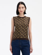 Oscar de la Renta Chain-Link Inset Tank - paid link