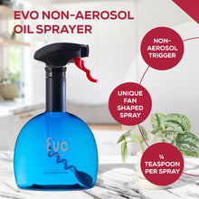 Evo Oil Sprayer Bottle, Non-Aerosol for Olive Oil and Cooking Oils, 18-ounce Capacity