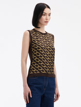 Oscar de la Renta Chain-Link Inset Tank - paid link