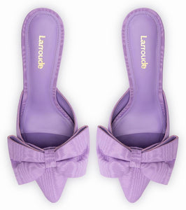 Larroude Mini Elle Pump in Iris Fabric - paid link