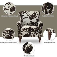 HULALA HOME Modern Wingback Accent Chair with Wood Legs & Removable Cushion, Comfy Upholstered Armchair with Nailhead Trim, Floral Pattern Single Sofa Chair for Living Room Bedroom, Black - paid link