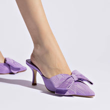 Larroude Mini Elle Pump in Iris Fabric - paid link