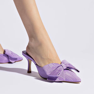 Larroude Mini Elle Pump in Iris Fabric - paid link