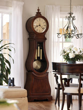 Howard Miller Volhard Grandfather Clock II, Wood Finish & Convex Glass Crystal with Single-Chime German Movement, Cream Dial Pendulum Bob Portable Floor Clocks for Bedroom & Home Decor - paid link