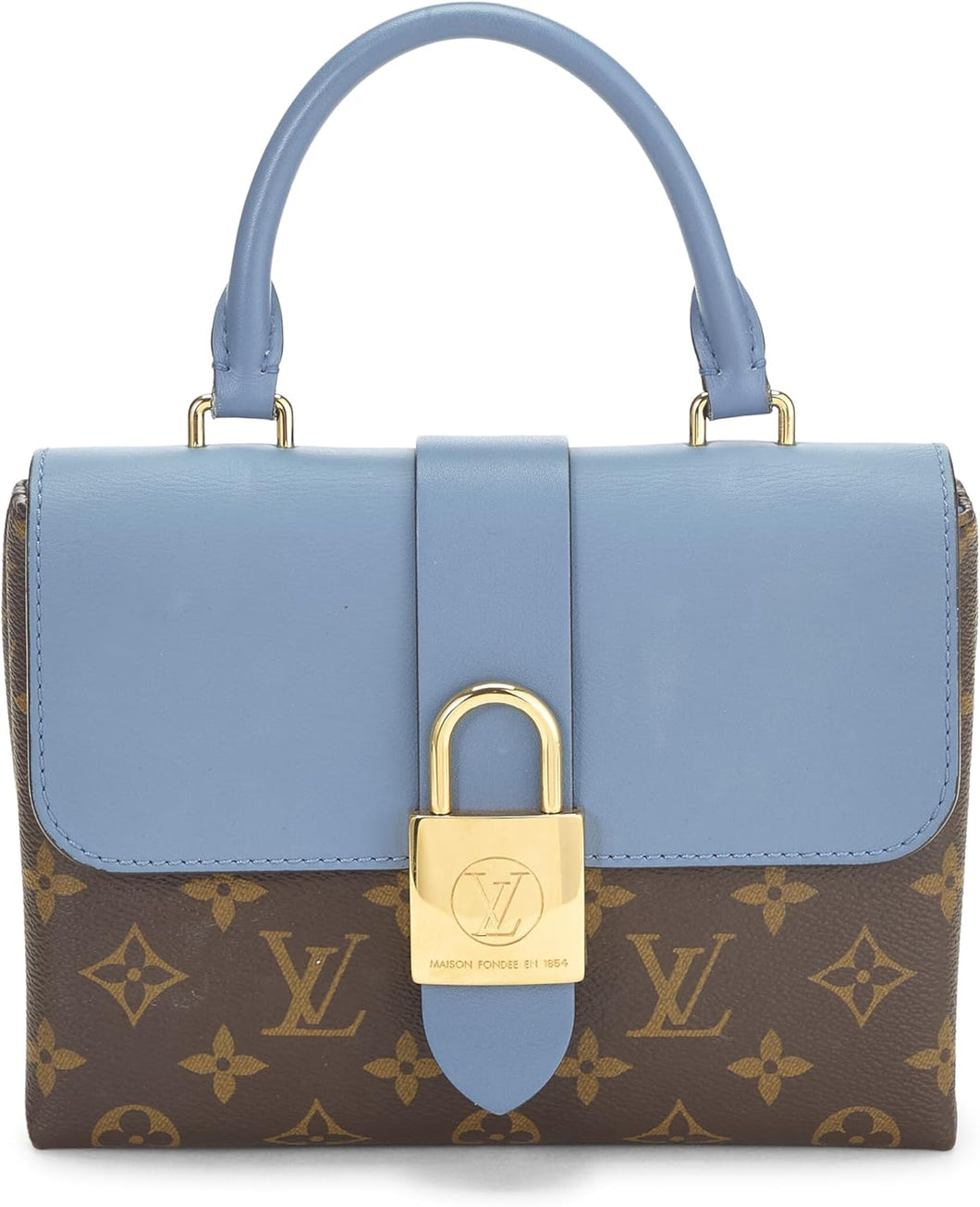 Pre-Loved Louis Vuitton Blue Monogram Canvas Locky BB, Blue