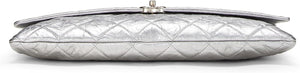 Chanel Pre-Loved Metallic Silver Quilted Calfskin Big Bang Flap Large, Silver - paid link