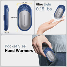 AI Hand Warmers Rechargeable 2 Pack, 6000mAh Electric Hand Warmers, AI Smart Chips 20Hrs Long Safe Heat, Portable Pocket Heater, Gifts for Christmas, Outdoor, Golf, Hunting, Camping Accessories