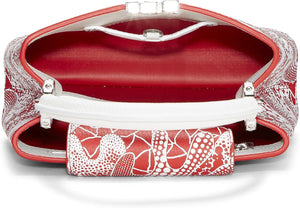 Pre-Loved Yayoi Kusama x Louis Vuitton Red & White Dots Infinity Taurillon Capucines BB, Red