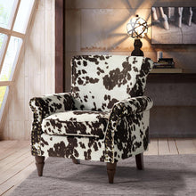 HULALA HOME Modern Wingback Accent Chair with Wood Legs & Removable Cushion, Comfy Upholstered Armchair with Nailhead Trim, Floral Pattern Single Sofa Chair for Living Room Bedroom, Black - paid link