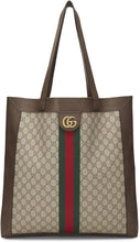 Pre-Loved Gucci Brown Original GG Supreme Canvas Ophidia Tote Large, Brown - paid link