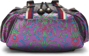 Pre-Loved Gucci Multicolor Brocade Tiger Head Animalier Backpack Small, Multi - paid link