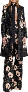 Elli Saab Embroidered Tweed Coat - paid link