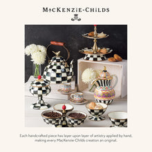 MACKENZIE-CHILDS Espresso Cup and Saucer Set, Cute Small Coffee Cups and Saucers, Set of 2, Black-and-White Courtly Check - paid link