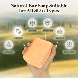 Amish Farms Bar Soap w/All Natural Bentonite Clay | Made in USA, Vegan Moisturizing for Sensitive Skin | Women & Mens Face & Body Bar Bath Soap for Shower | Clean Scent | 5oz Ea (5 Bars) - paid link