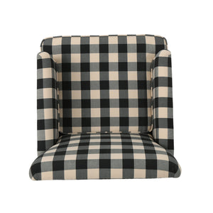 Christopher Knight Home Evete Tufted Fabric Club Chair, Black Checkerboard - paid link