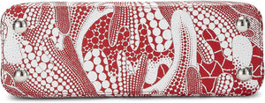 Pre-Loved Yayoi Kusama x Louis Vuitton Red & White Dots Infinity Taurillon Capucines BB, Red