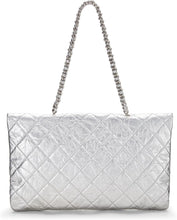 Chanel Pre-Loved Metallic Silver Quilted Calfskin Big Bang Flap Large, Silver - paid link