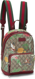 Pre-Loved Gucci Red GG Supreme Canvas Tian Eden Backpack Small, Red - paid link