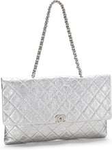 Chanel Pre-Loved Metallic Silver Quilted Calfskin Big Bang Flap Large, Silver - paid link