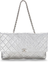 Chanel Pre-Loved Metallic Silver Quilted Calfskin Big Bang Flap Large, Silver - paid link