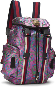 Pre-Loved Gucci Multicolor Brocade Tiger Head Animalier Backpack Small, Multi - paid link