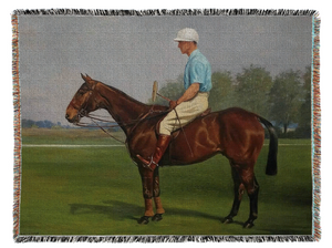 21st Century Woven Tapestry Blanket Equestrian Theme