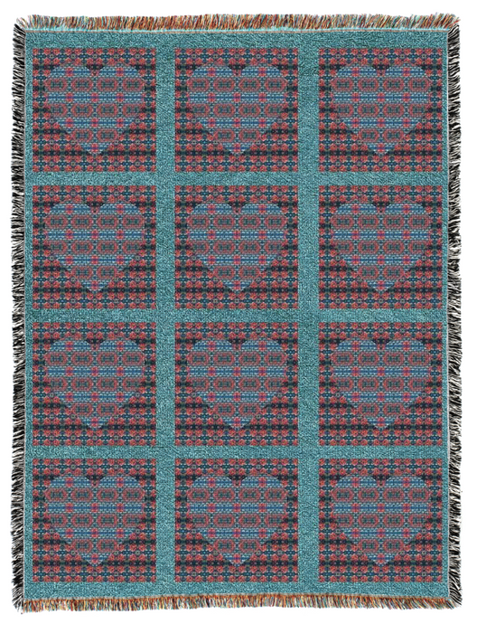 Equinox Hearts Oversized Woven Blanket