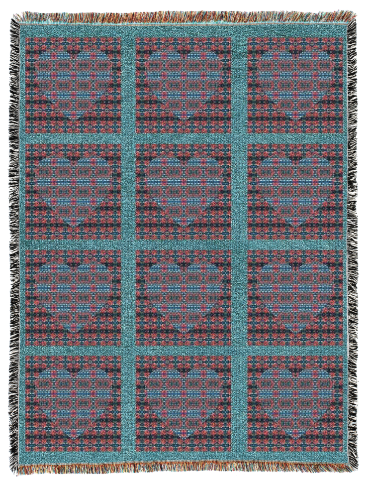 Equinox Hearts Oversized Woven Blanket