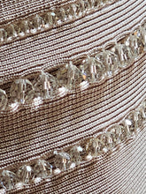 Pre-loved Herve Leger Faceted Crystal Beads Bandage Skirt Set XS