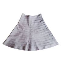 Pre-loved Herve Leger Faceted Crystal Beads Bandage Skirt Set XS