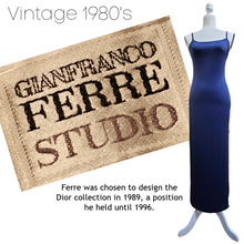Gianfranco Ferre Studio Vintage 1980’s Nylon Lycra Stretch Column Dress