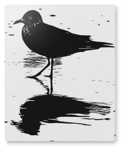 Sandpipers at Jax Beach Triptych Wall Art Metal Panels Photography by Alice Lowe