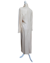 Vintage 1980’s CACHE 100% Spun Silk Cream Maxi Duster Coat Jacket Made in USA