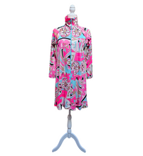 Vintage 1970’s Midi Dress by Eduardo for Saks Fifth Avenue Pucci Style Signature Fabric