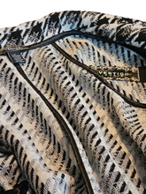 Vertigo Paris Wool Blend Black White Houndstooth Crop Sweater Cape Large