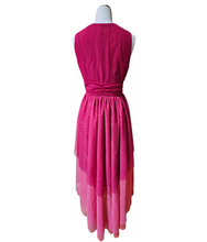 Be Blumarine Evening Gown Made in Italy Pink Fuchsia Orange Tulle Midi Dress 6