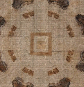 Plan for the Church of San Giovanni dei Fiorentini in Rome by Michelangelo Oversized Woven Tapestry Blanket