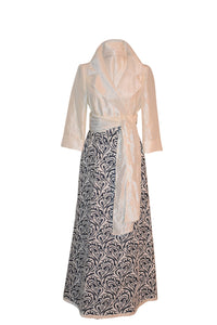 SOLD - Vintage Sue Peyton’s Brocatelle/Brocade  Full Length Wrap Skirt
