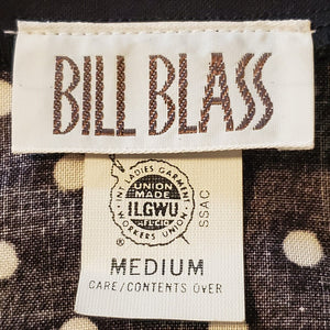 Vintage Bill Blass Cotton Polka Dot Lightweight Jacket