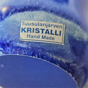 Tarmo Maaronen Kristalli Tuusulanjarven Finnish Signed Art Glass Vase