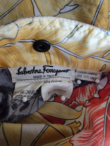 Vintage Salvatore Ferragamo Leopard Safari Print Windbreaker Blouson