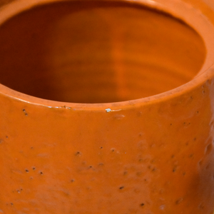 Rare Aldo Londi Handcrafted Bitossi Orange Grove Covered Jar