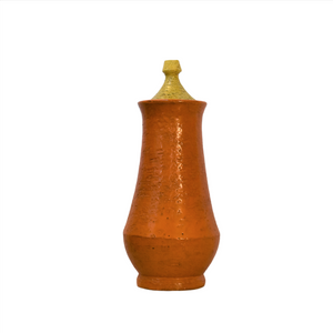 Rare Aldo Londi Handcrafted Bitossi Orange Grove Covered Vase