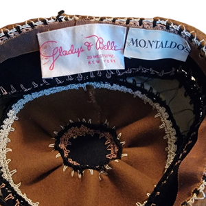 Vintage Gladys & Belle New York Pillbox Hat for Montaldo’s