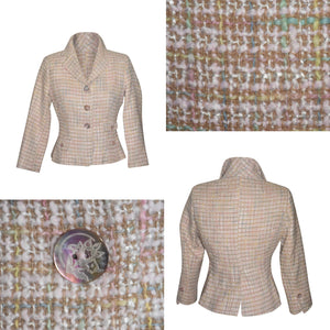 Pre-loved Vintage Vertigo Paris Tweed Blazer - Small New with tag