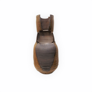 17” Signed Mid-Century Hand Built Brutalist Art Pottery Vase