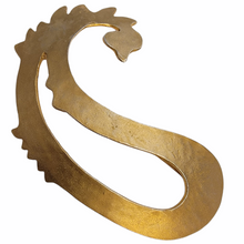 Mary McFadden Stylized Dragon Gilt Gold Brooch